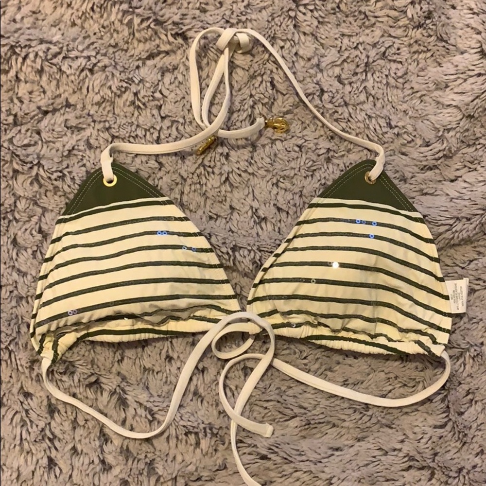 Sperry Top-Sider Sequin Stripe Triangle Bikini Top
